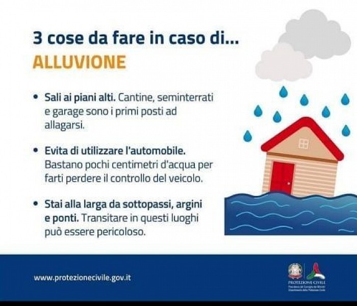 Indicazioni in caso di alluvione